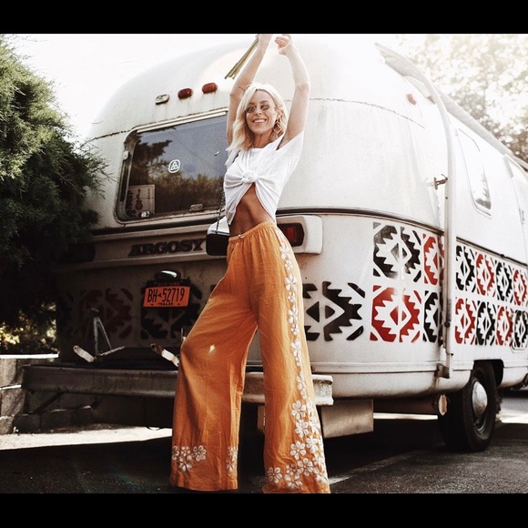 Chasing Unicorns Pants - Chasing Unicorns Flower Festival Boho Pants